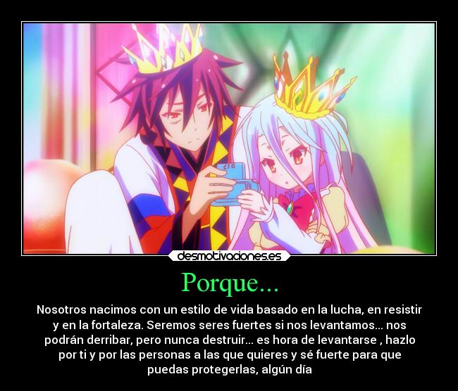 Porque... -