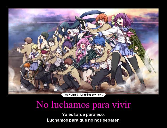 No luchamos para vivir - 