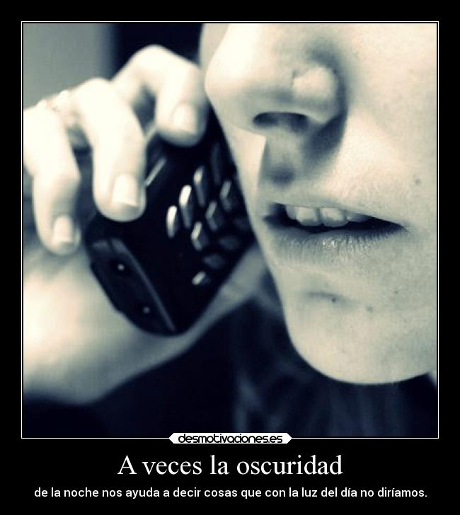 A veces la oscuridad -