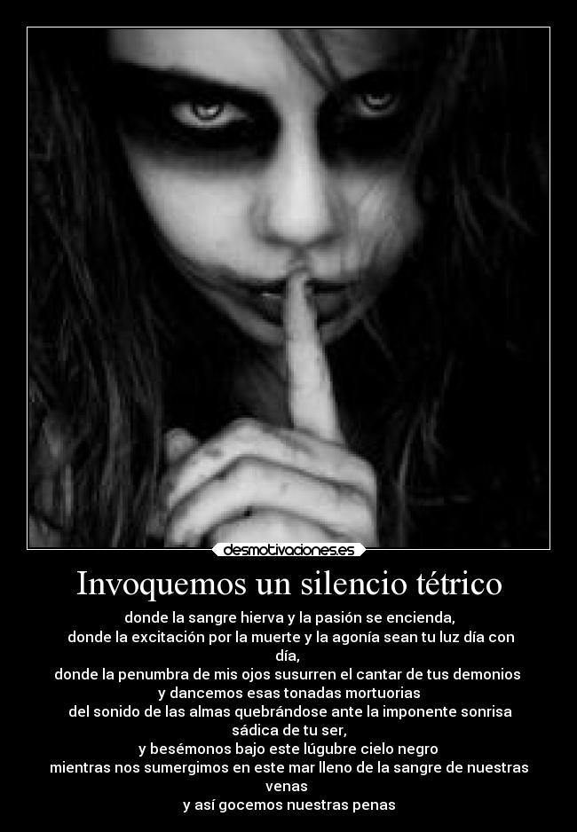 Invoquemos un silencio tétrico - 