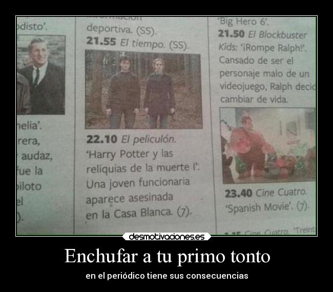 Enchufar a tu primo tonto -