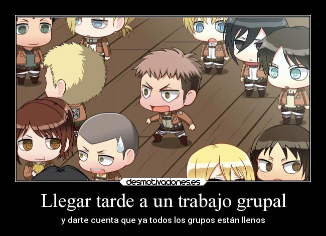 carteles trabajo anime siempre pasaba esto para peor que asignaban personas agradaban desmotivaciones