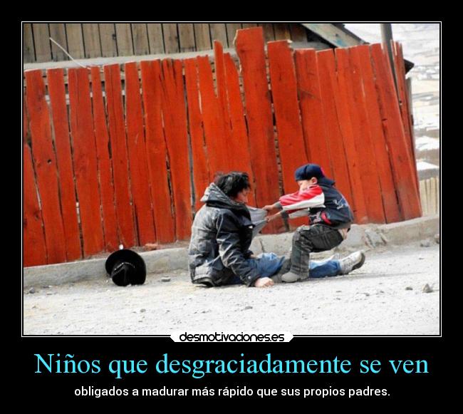 Niños que desgraciadamente se ven -