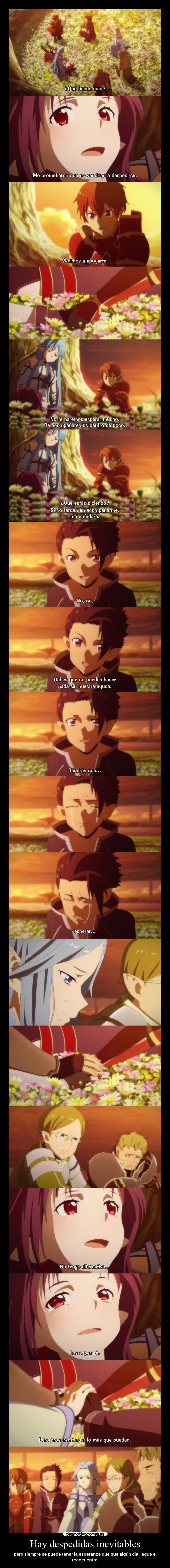 Hay despedidas inevitables -