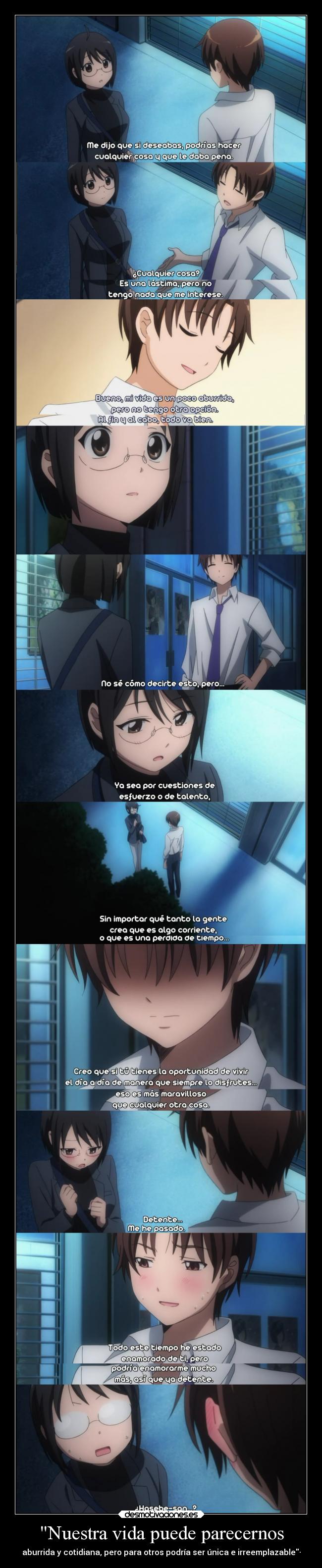 Nuestra vida puede parecernos -