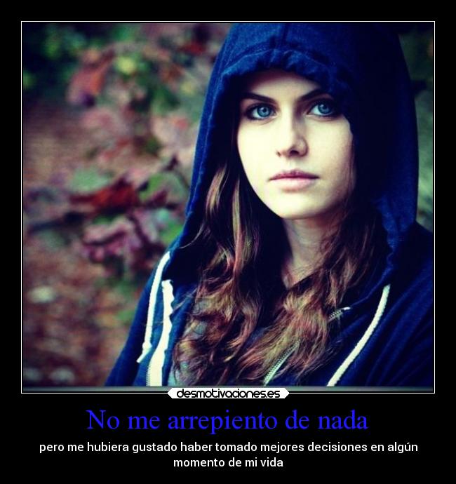 No me arrepiento de nada -