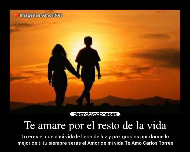 Te amare por el resto de la vida -