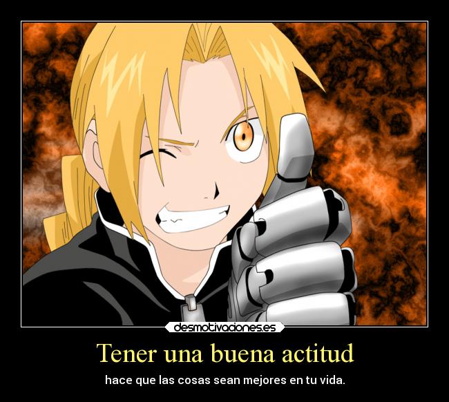 Tener una buena actitud -