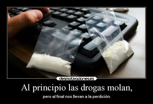 carteles vida drogas perdicion desmotivaciones