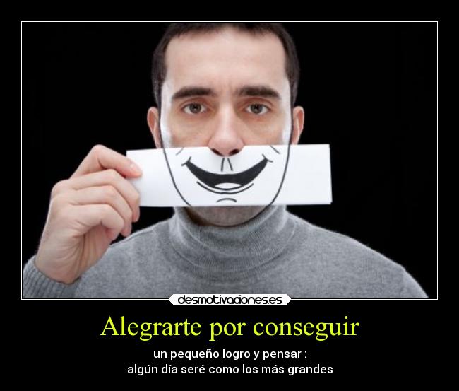 Alegrarte por conseguir - 