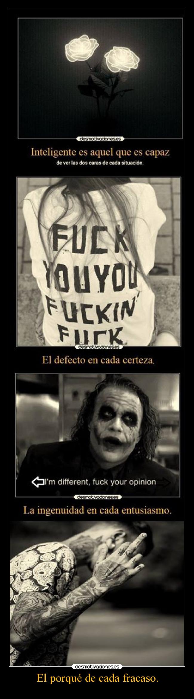 El porqué de cada fracaso. - 