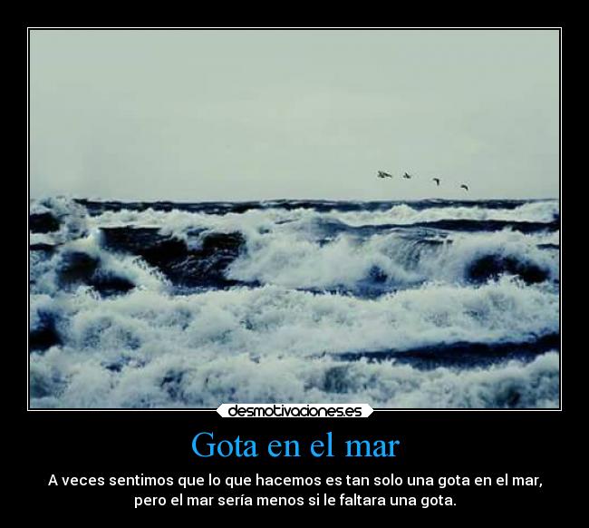 Gota en el mar - 