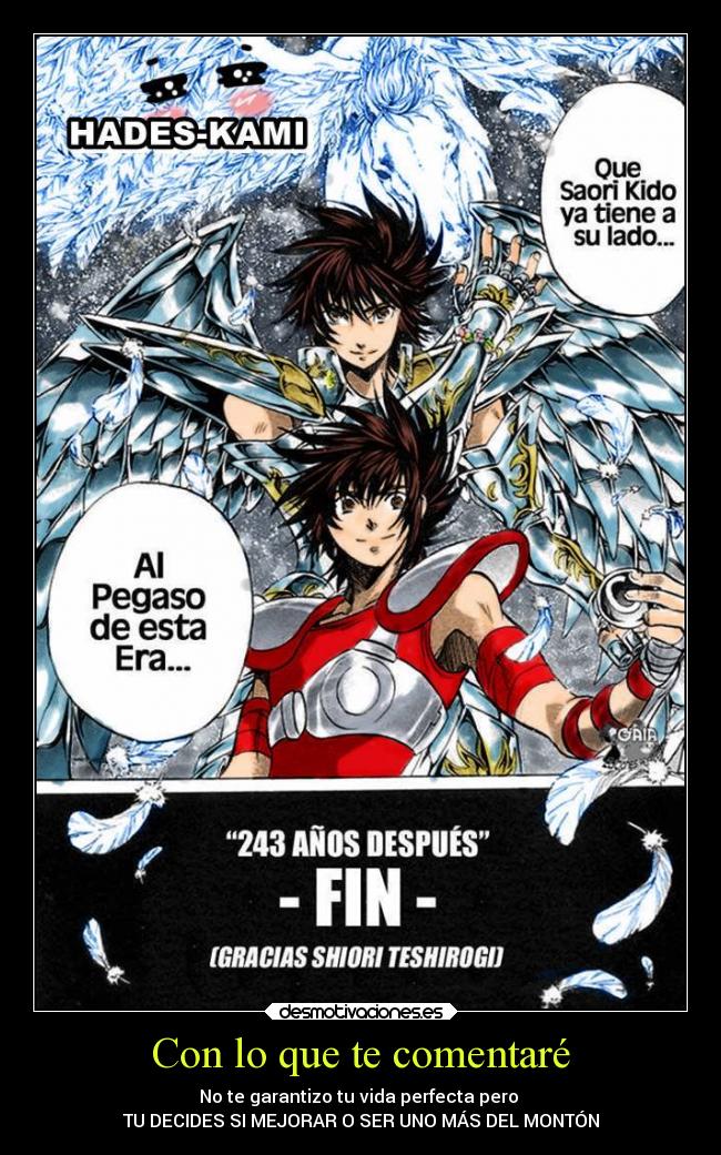 carteles vida musica desmotivaciones seiya caballeros superacion desmotivaciones