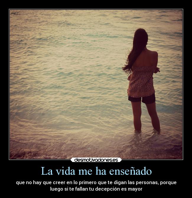 La vida me ha enseñado -