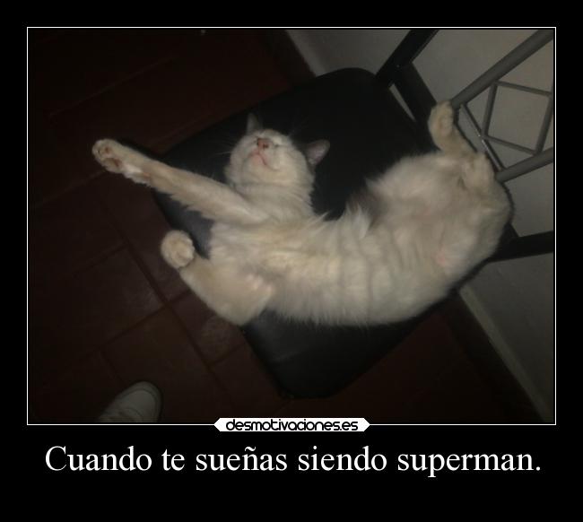 Cuando te sueñas siendo superman. -