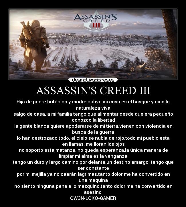 ASSASSINS CREED III -