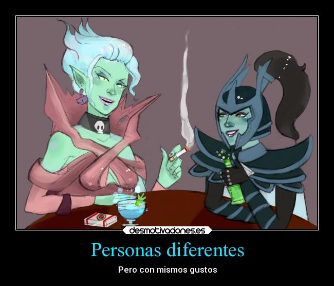 Personas diferentes - Pero con mismos gustos
