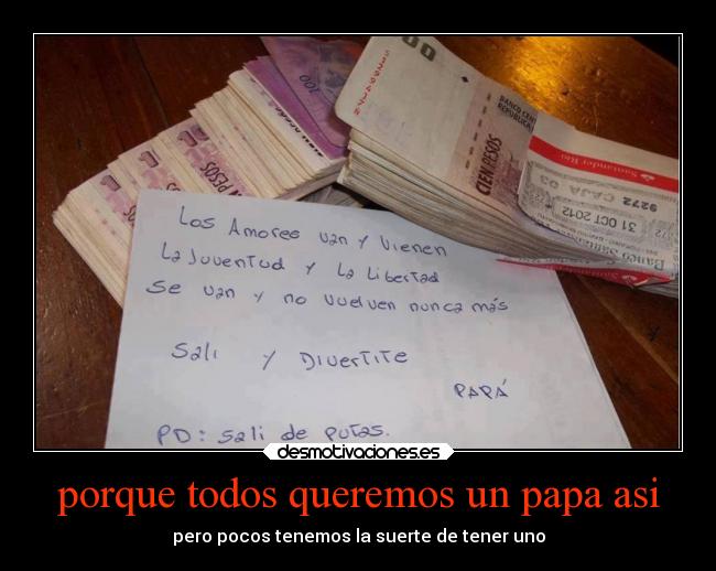 porque todos queremos un papa asi - pero pocos tenemos la suerte de tener uno