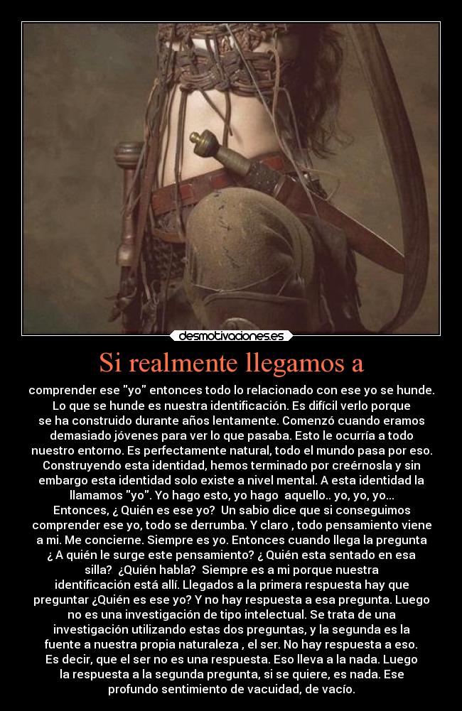 Si realmente llegamos a - 