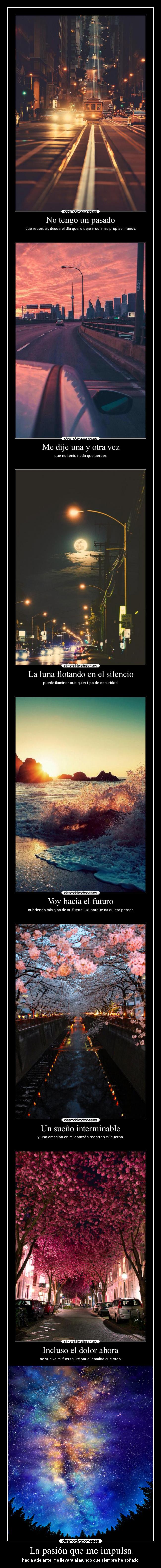 La pasión que me impulsa -