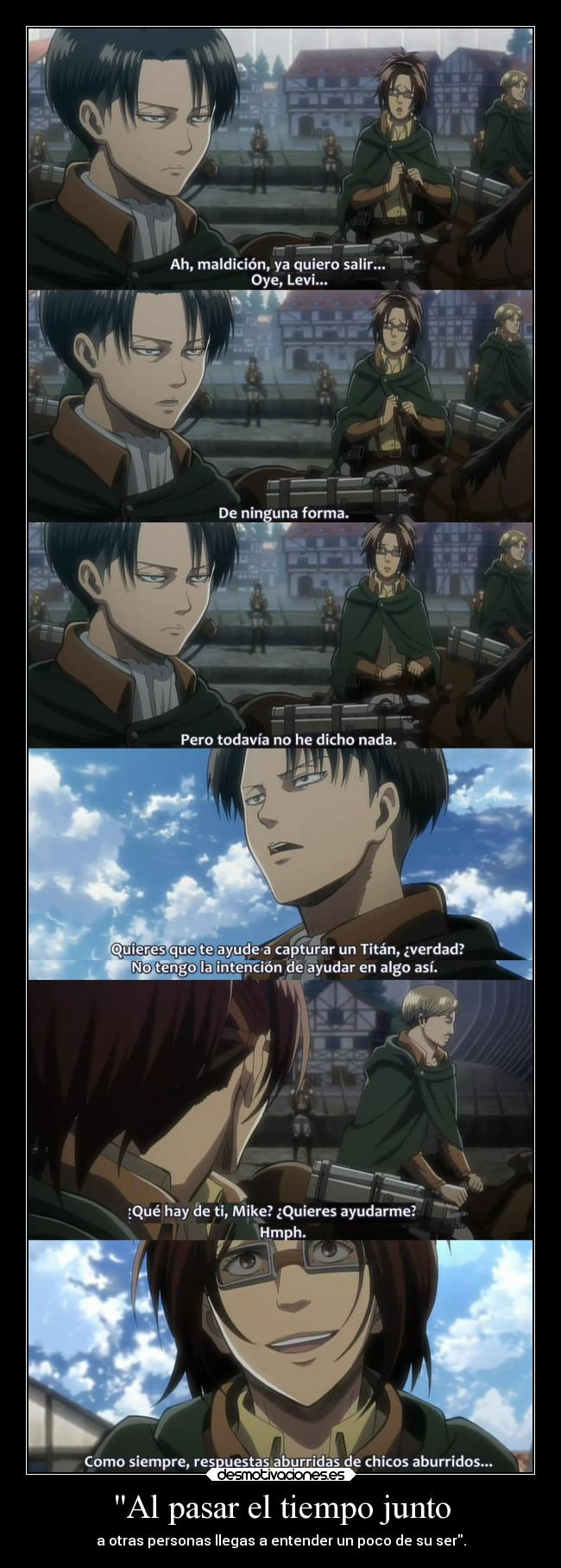 carteles amigos anime pasar tiempo junto persona llegar entender ser personalidad raptorhunters desmotivaciones