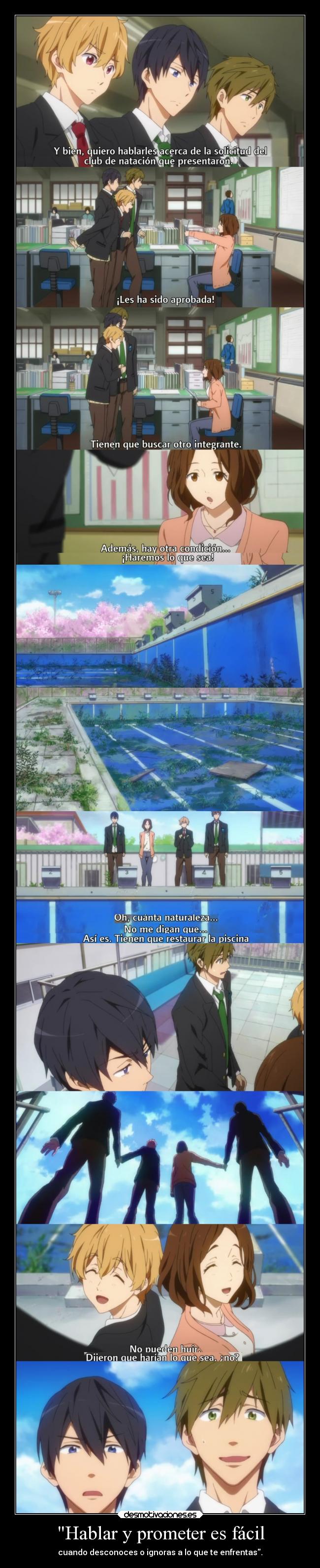 Hablar y prometer es fácil -