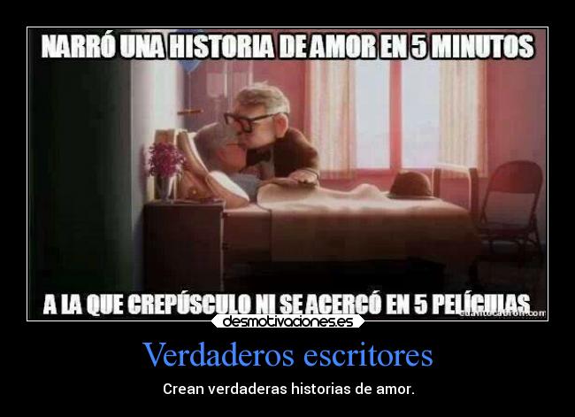 Verdaderos escritores - Crean verdaderas historias de amor.