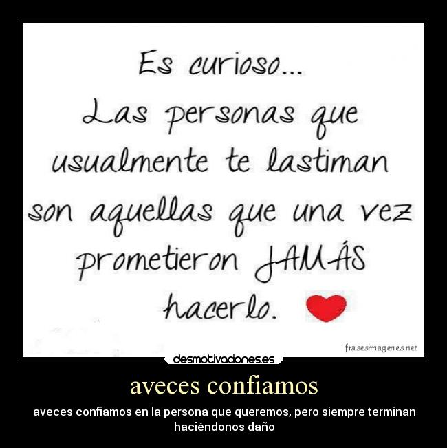 aveces confiamos - 