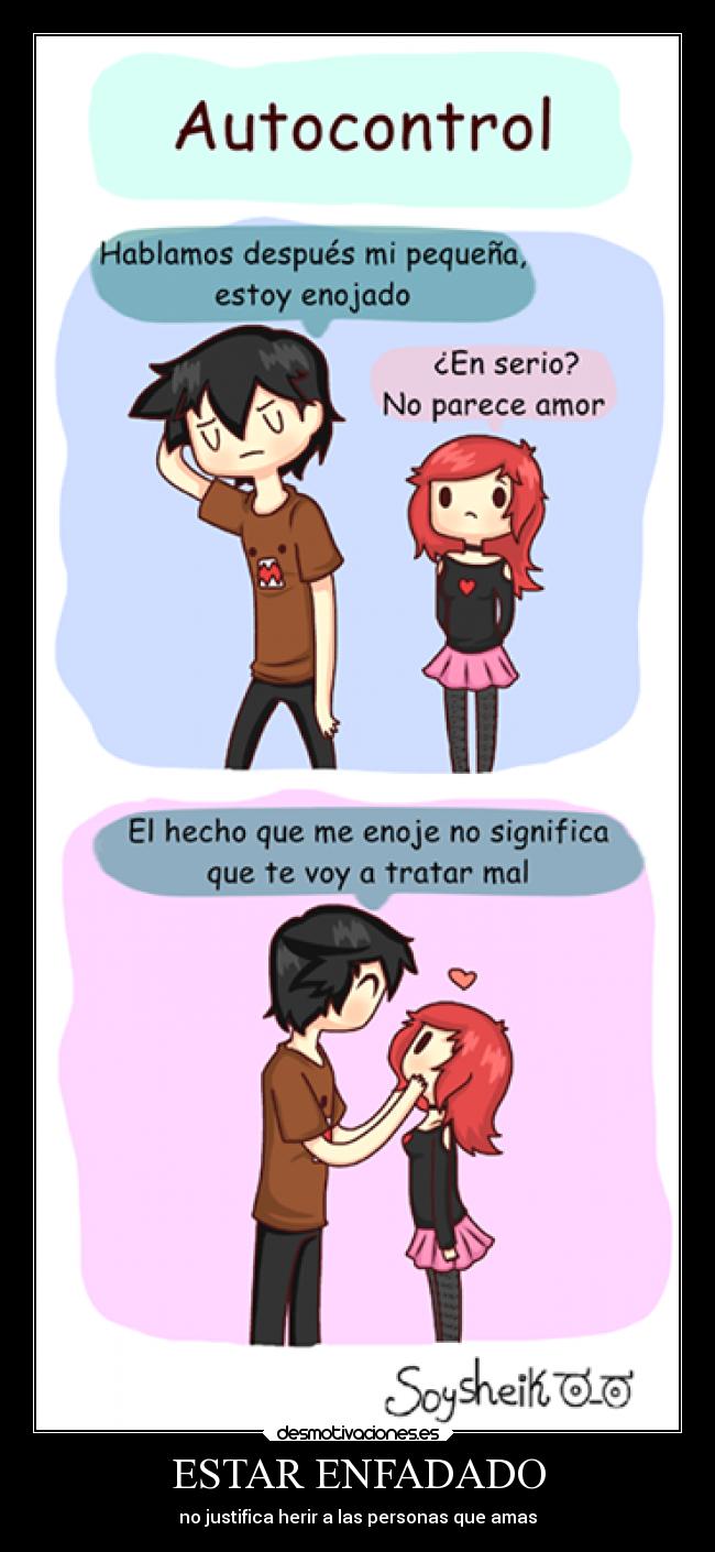 ESTAR ENFADADO -