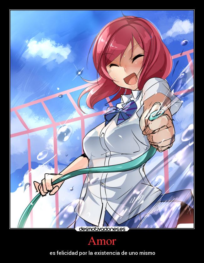 Amor - es felicidad por la existencia de uno mismo