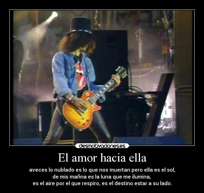 El amor hacia ella -