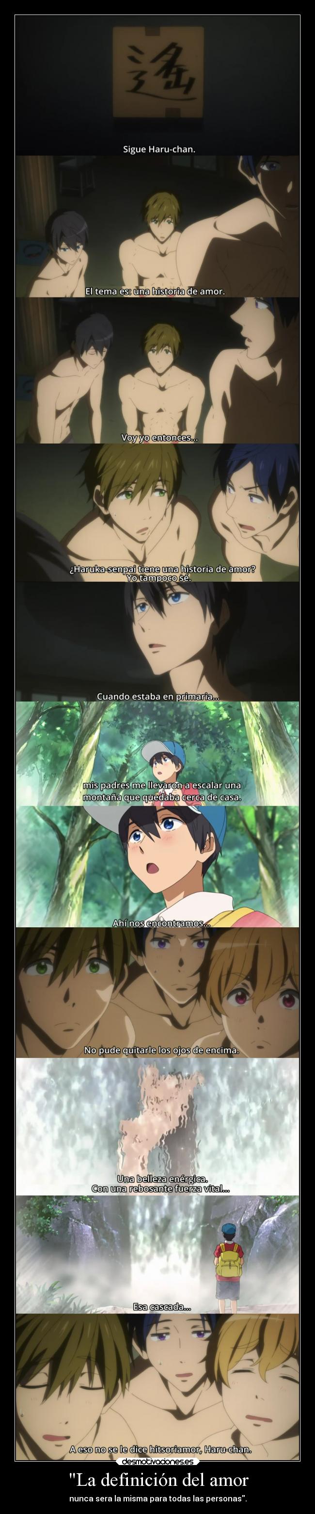 carteles amor vida amor anime definir sentir ser igual todas personas raptorhunters cuento desmotivaciones