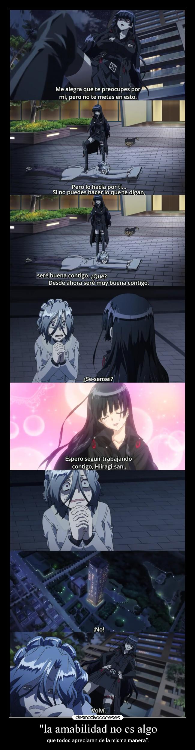 carteles anime amabilidad apreciar personas todos igual ver raptorhunters herir desmotivaciones