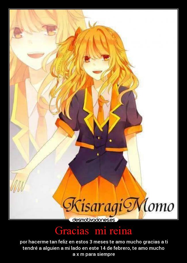 carteles anime amor kageroudays kagerouproject momo desmotivaciones