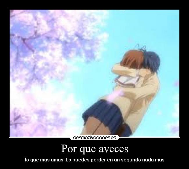 carteles anime clannad desmotivaciones