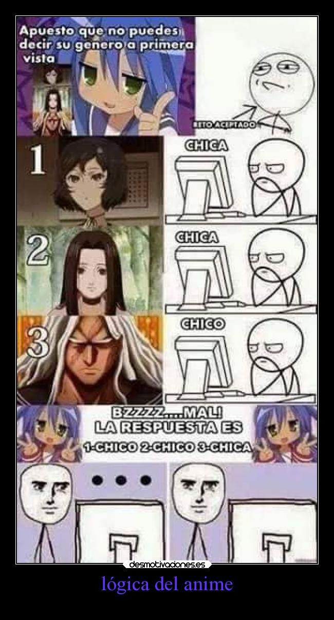 lógica del anime -
