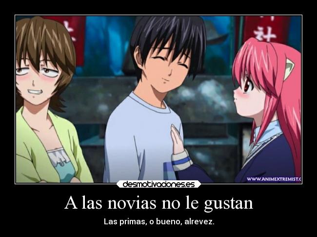 carteles anime elfen lied yuka lucy nyu victorvandort desmotivaciones
