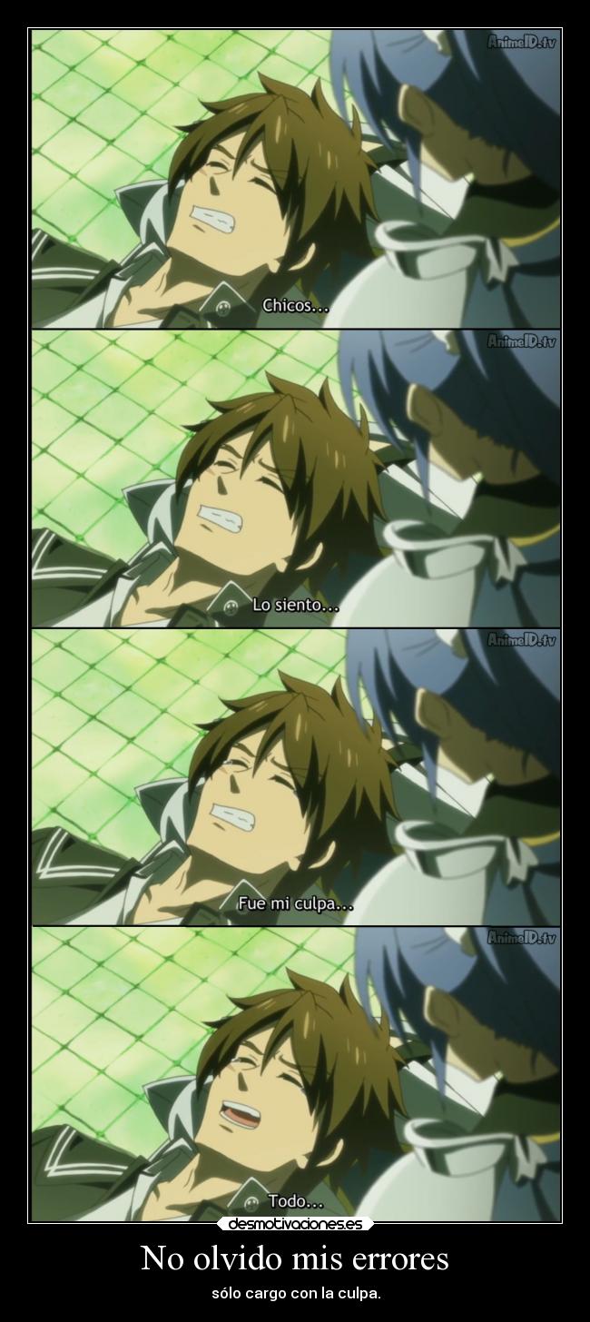 No olvido mis errores -