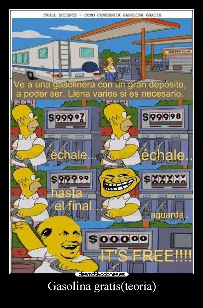Gasolina gratis(teoria) -