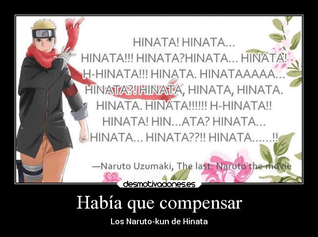 carteles anime naruto sexo amor humor corazon hinata naruhina the last pelicula manga desmotivaciones