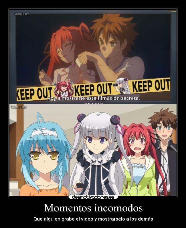 carteles anime shinmai maou keiyakusha testament mio naruse maria basara tojo yuuki nonaka kurumi desmotivaciones