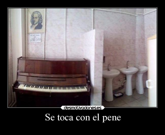 Se toca con el pene - 