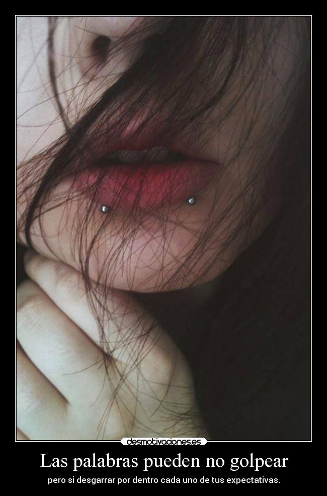 Las palabras pueden no golpear - 