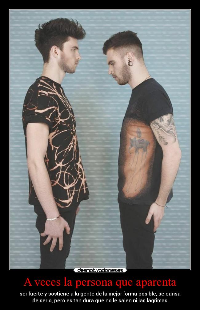 A veces la persona que aparenta -