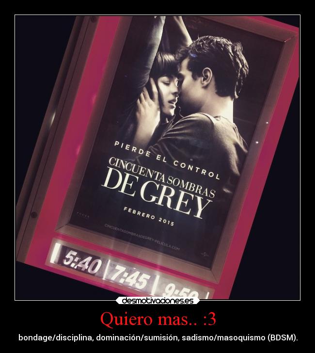 Quiero mas.. :3 - bondage/disciplina, dominación/sumisión, sadismo/masoquismo (BDSM).