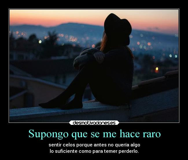 carteles celos supongo soyunacelosa joder meamargo raro querertanto quiero desmotivaciones