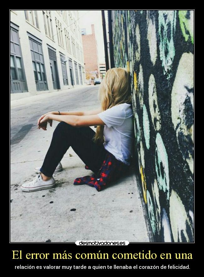 El error más común cometido en una -