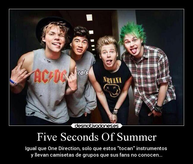 carteles criticas mierda fivesecondsofsummer posers basura escoria five secondsofshit desmotivaciones