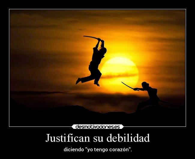 Justifican su debilidad -