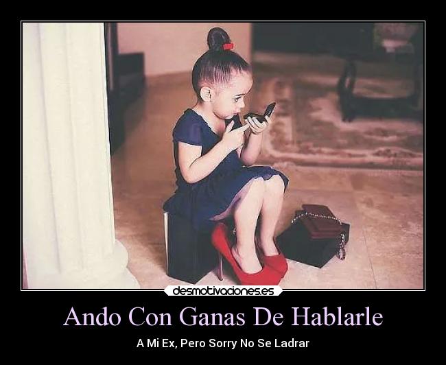 Ando Con Ganas De Hablarle - A Mi Ex, Pero Sorry No Se Ladrar